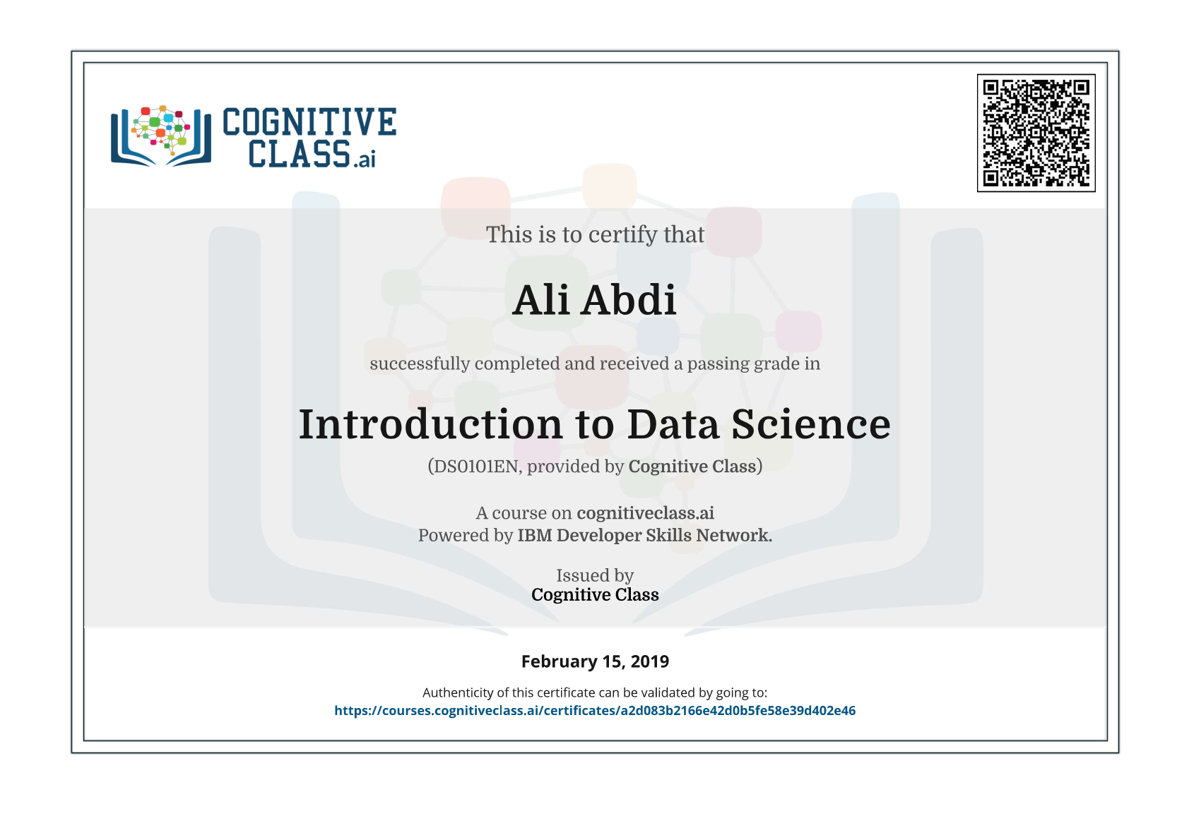 Introduction to Data Science