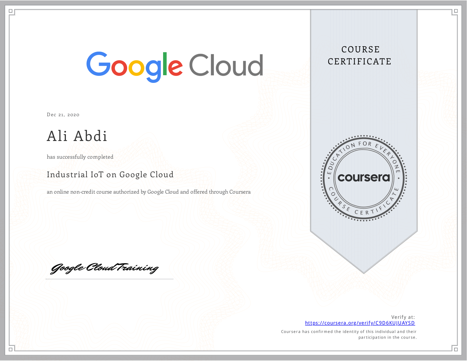 Industrial IoT on Google Cloud
