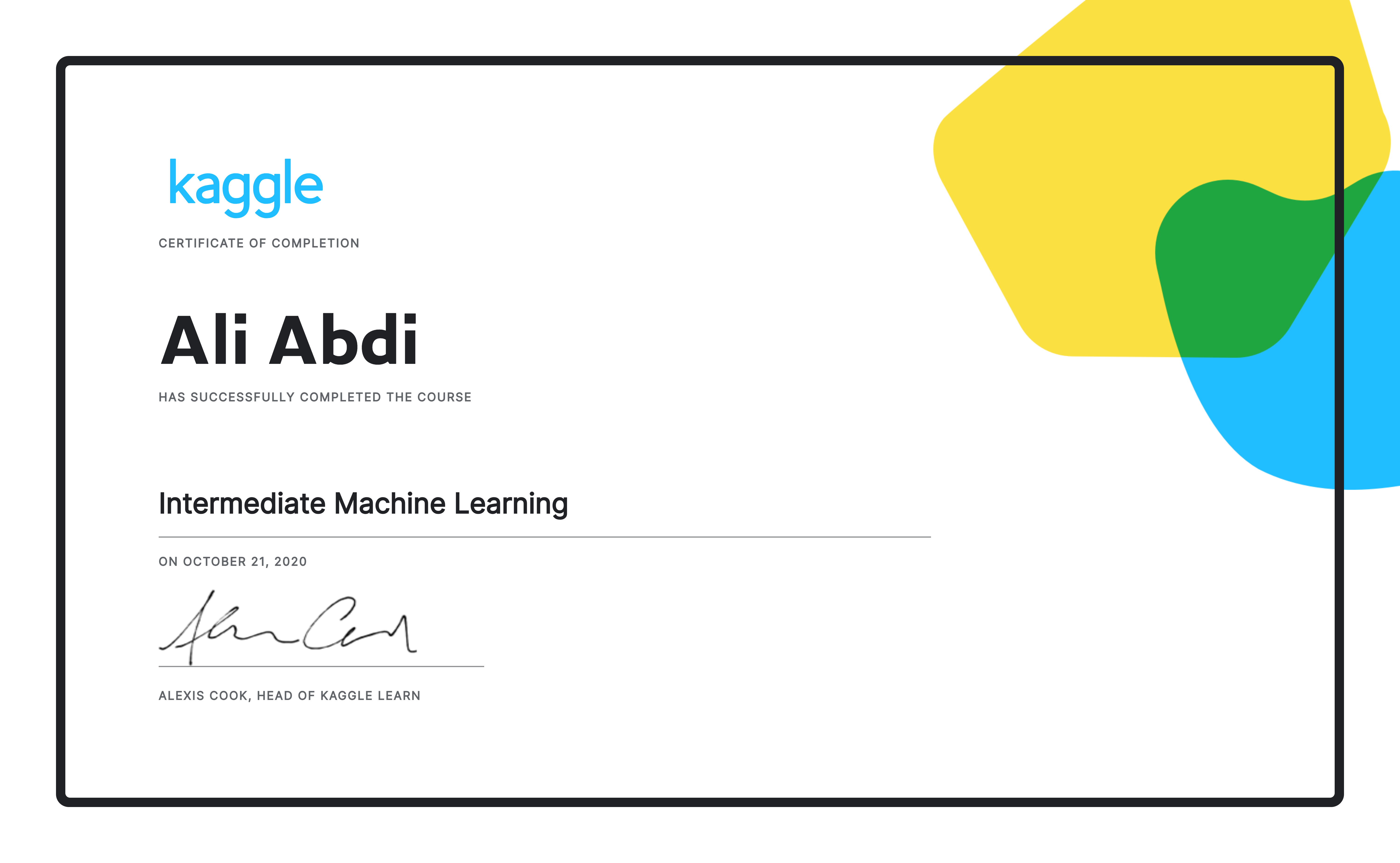 Intermediate Machine Learning