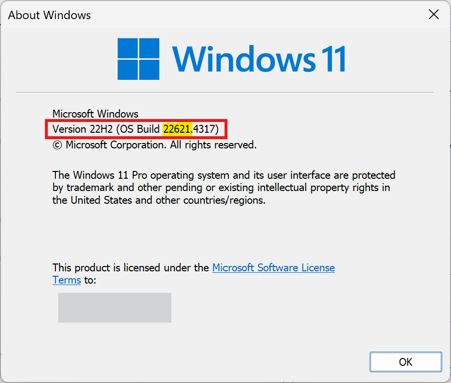 Check Windows build number compatibility